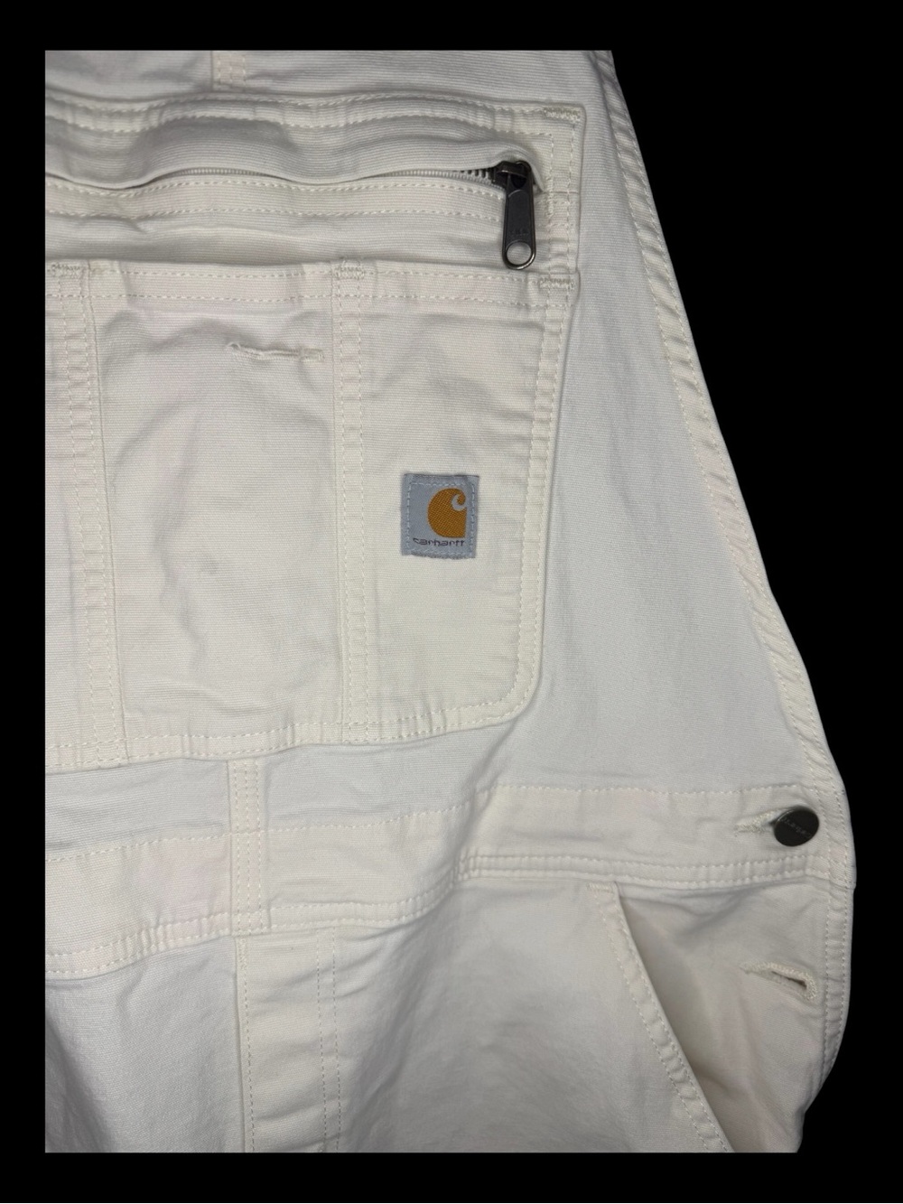Carhartt Women’s Cream Utility Overalls - Picture 3 of 6